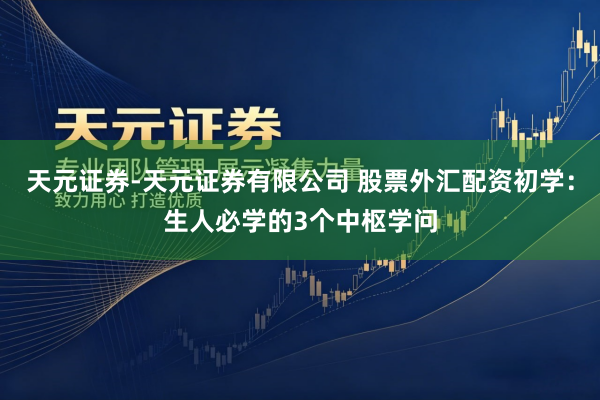 天元证券-天元证券有限公司 股票外汇配资初学：生人必学的3个中枢学问